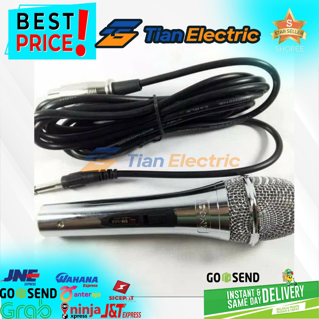 SONY SN-909 Microphone Kabel Body Besi