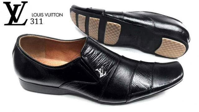 SEPATU KERJA KANTOR IMPORT ! LOUIS VUITTON PENTOFEL KULIT