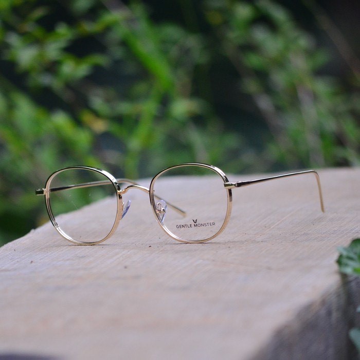 Kacamata Blueray Retro / Anti Radiasi BEST &amp;NEW|2261 Frame Optik|Korean Style - BLUERAY NORMAL