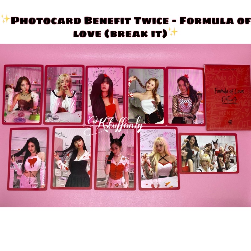 [BENEFIT PO PHOTOCARD BREAK IT VER] PC ALBUM TWICE FORMULA OF LOVE OFFICIAL SANA MINA