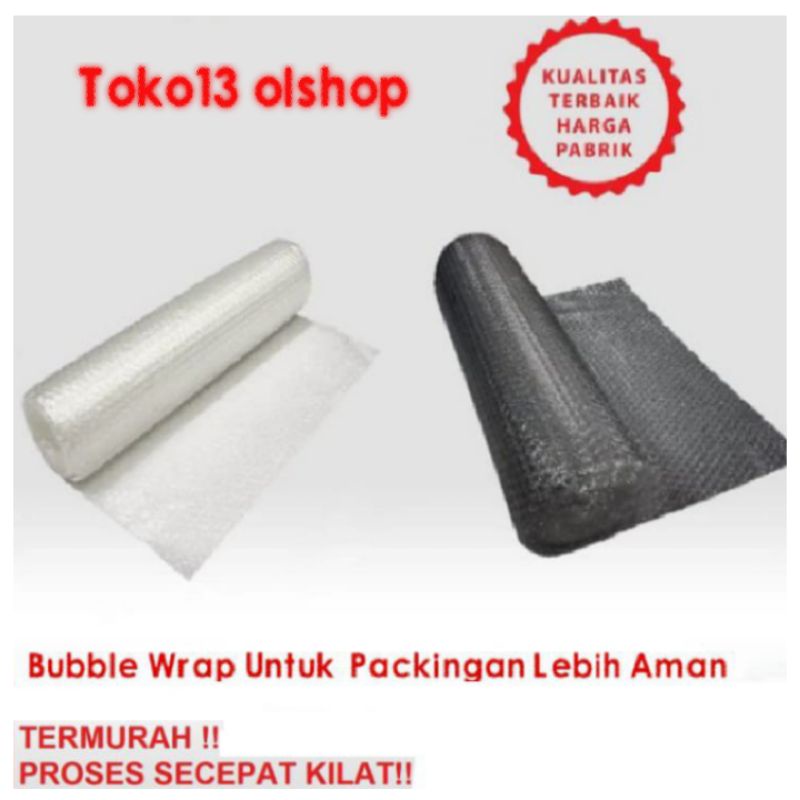 Bubble Wrap Hitam &amp; Putih untuk Packing per 1 pcs barang⭐Toko13⭐