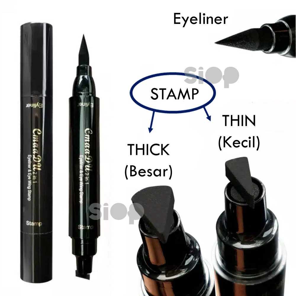 EYELINER STAMP 2 IN 1 WATERPROOF