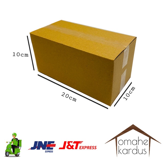 Kardus box polos baru single wall uk 20x10x10 cm
