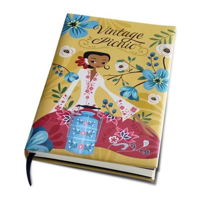

Notebook Vintage Picnic Kebaya Peranakan Sepiring Indonesia