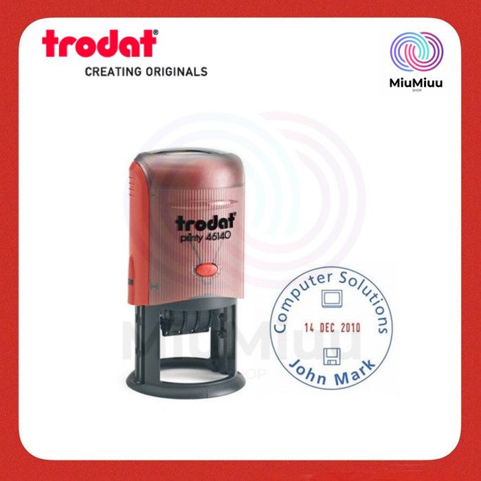 

STEMPEL BULAT TANGGAL TRODAT 46140 U 24 + Letter Original 40 MM