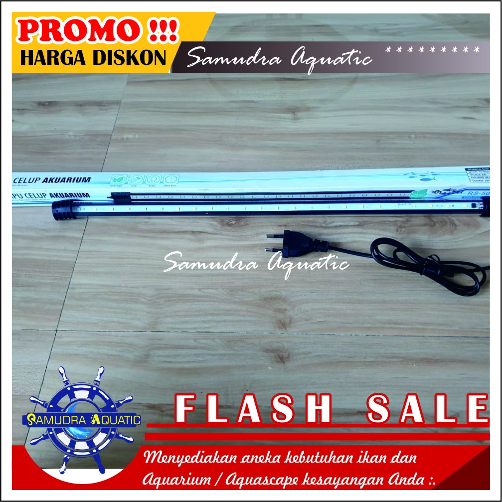 Lampu Aquarium CELUP 50 cm, Lampu Celup Aquarium Aquscape HEMAT ENERGY (GRATIS Bublewrap &amp; Kardus)