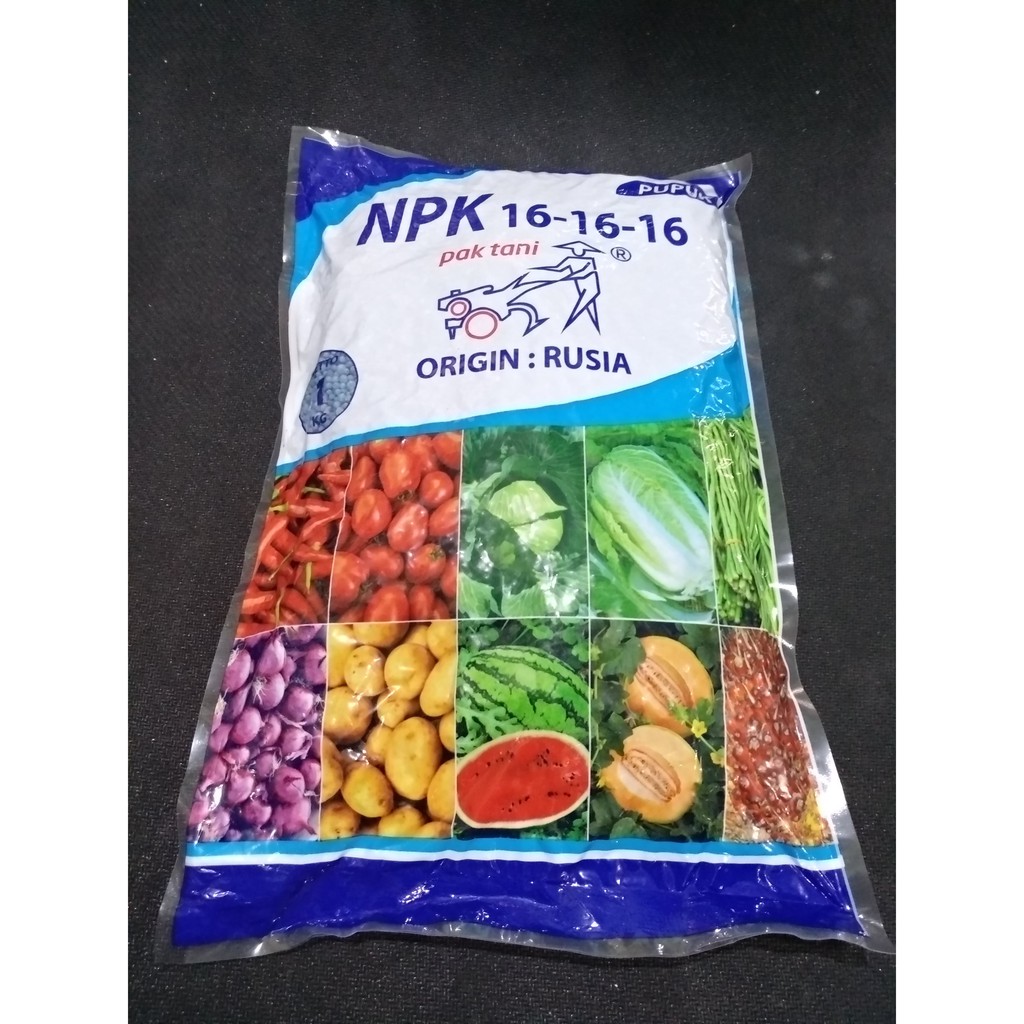  Pupuk NPK 16 16 16 Pak Tani 1KG Shopee Indonesia