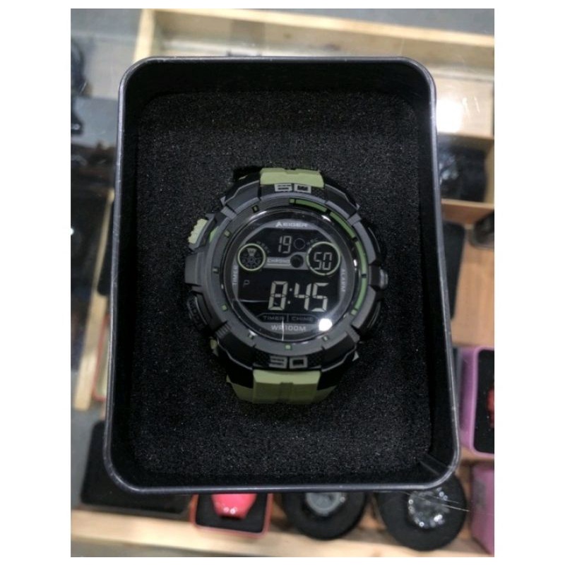 EIGER001 JAM TANGAN ATACA 4.1 OLIVE DIGITAL 5087 - JAM TANGAN PRIA DIGITAL ORIGINAL