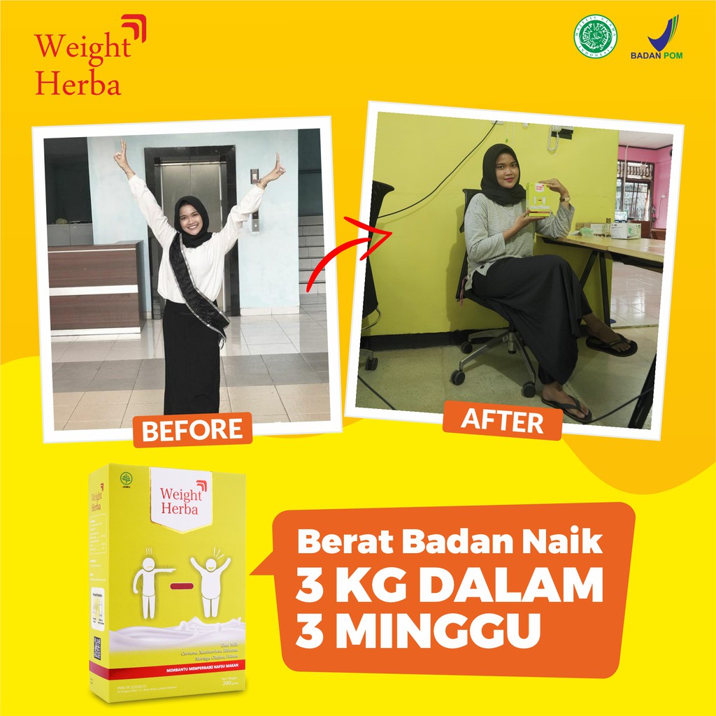 Weight Herba - Susu Penambah Berat Badan &amp; Nafsu Makan 200gr