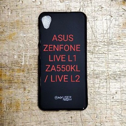 Silikon karet hitam asus zenfone live L2 / LIVE L1 / ZA550KL / X00RD mantap murah