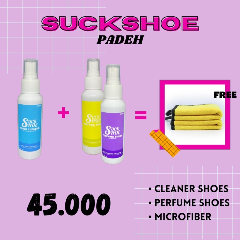 Paketan Pembersih Sepatu / Shoes Cleaner / Parfum / Deodorant Sepatu