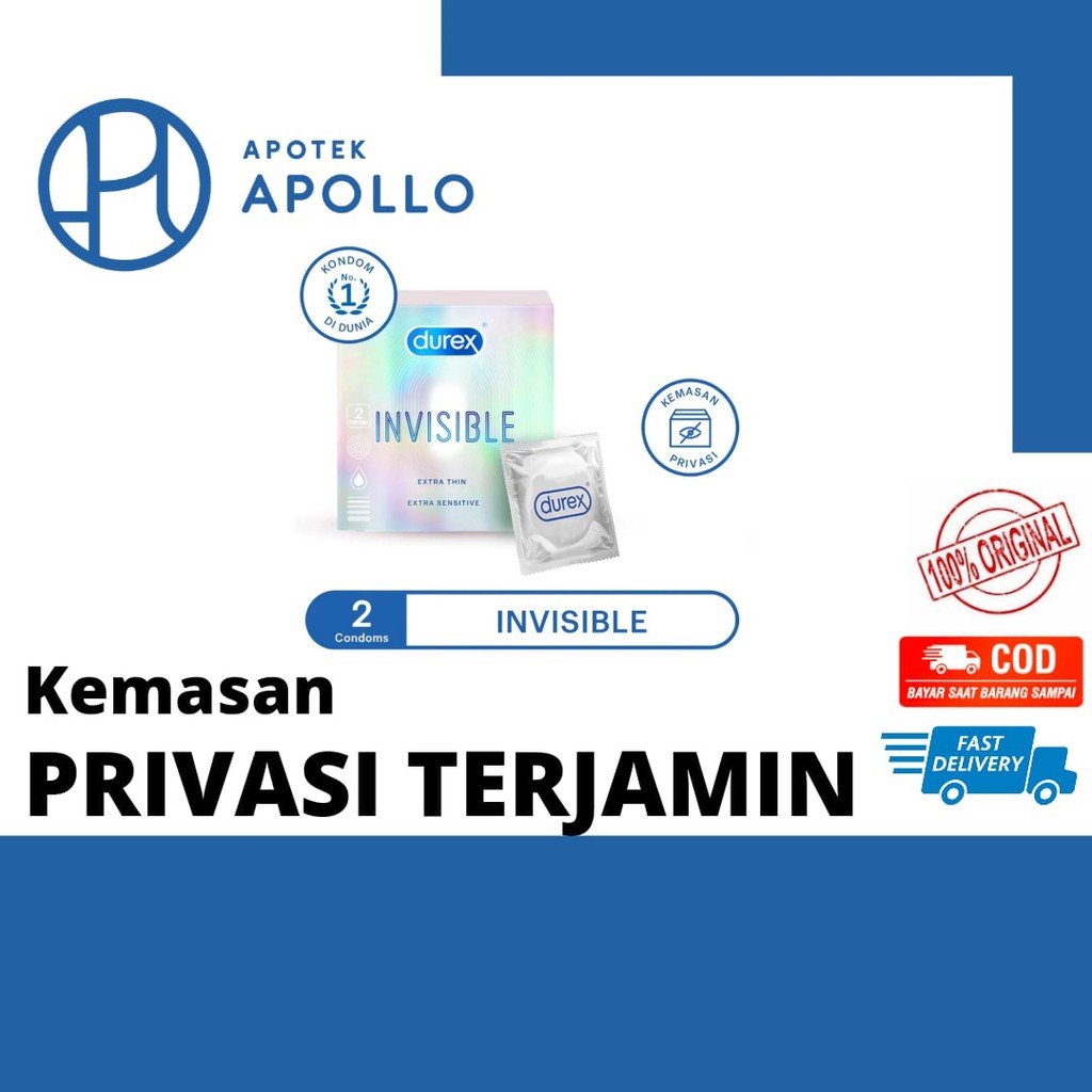 DUREX INVISIBLE ISI 2 KONDOM