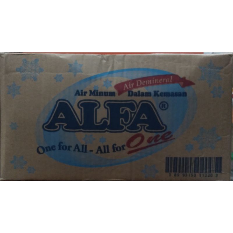 Air Mineral Alfa One Cup 220ml isi 48