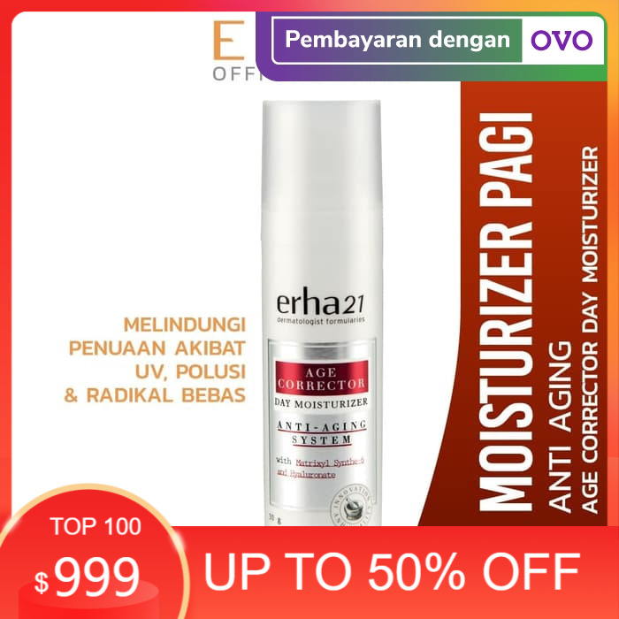 Erha Age Corrector Day Moisturizer 30g - Krim Pagi Anti Penuaan