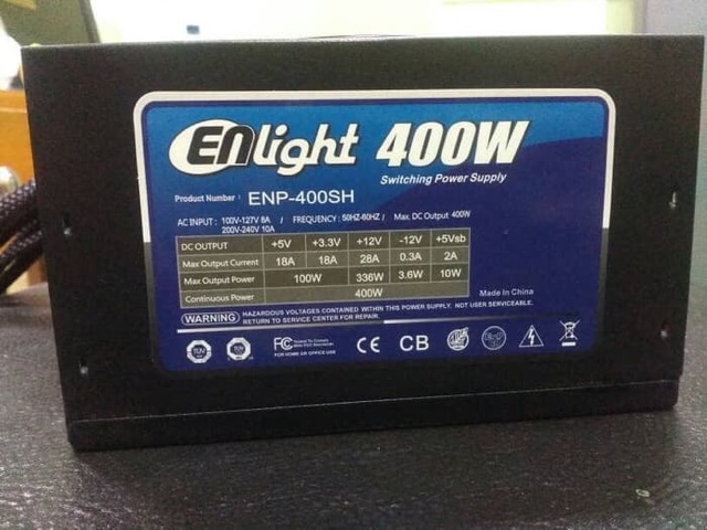 POWER SUPPLY PSU ENLIGHT PURE 400w 400 watt