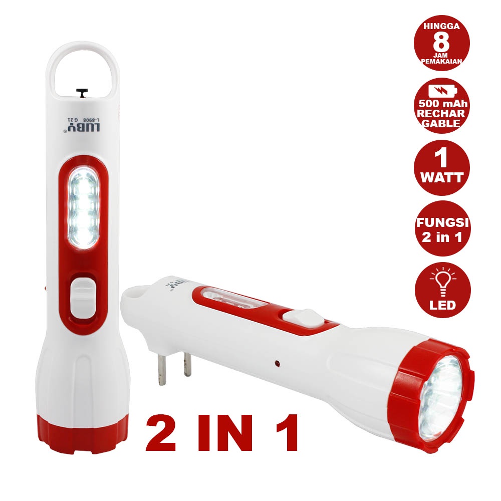 Lampu Emergency LB8908 LED 2 Sisi