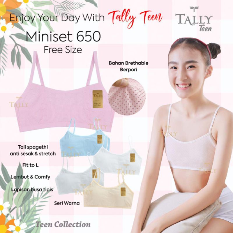Miniset Anak Remaja - busa tipis miniset/ bra
