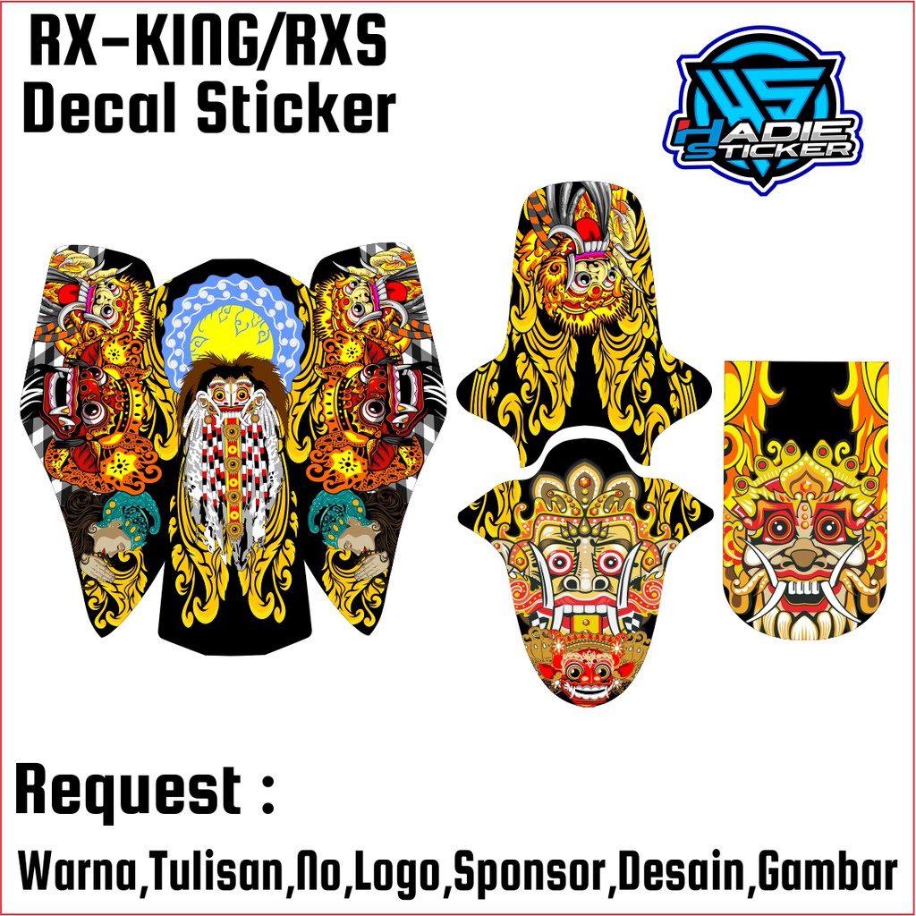 COD Sticker Decal RX-KING/RXS (Barong Custom)