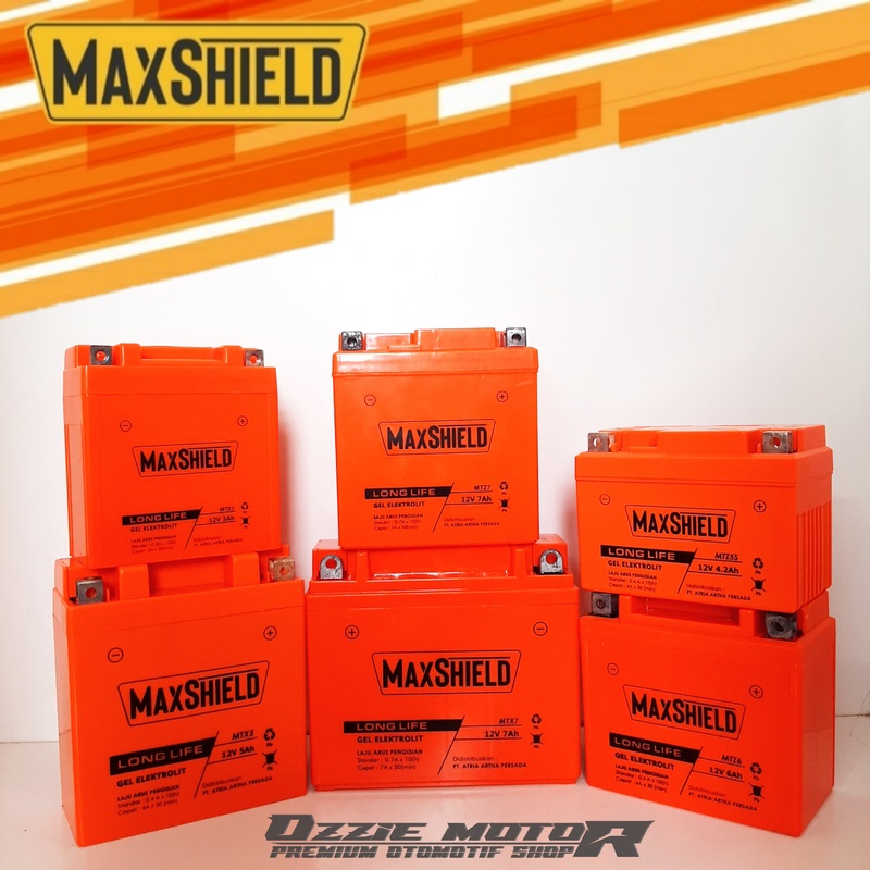 ACCU AKI BATTERY KERING MAXSHIELD MOTOR MTX5 SMASH ASTREA JUPITER MIO