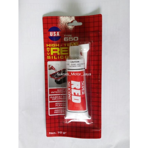 

Lem Gasket Red Silicone USA 70gr