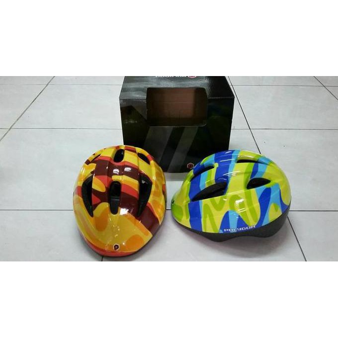  HELM SEPEDA ANAK POLYGON  WAVE KIDS HELMET BICYCLE Helm  