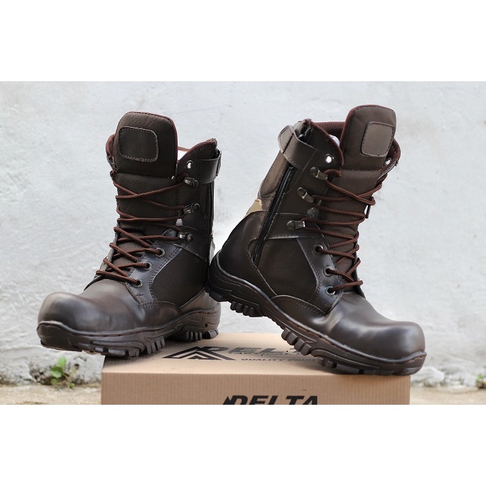 [BAYAR DI TEMPAT] SEPATU SAFETY BOOTS PRIA DLT CHEAP TINGGI SEPATU TOURING HIKING ADVENTURE MURAH