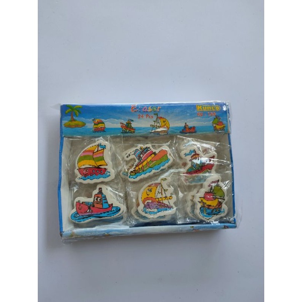 

PENGHAPUS / HAPUSAN, STIP, ERASER ISI 24 PCS/KTKK