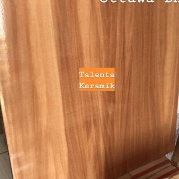 Stok terbatas.. Keramik 50x50 Glossy Motif Kayu Belmond Brown dan Ottawa Brown Kw1