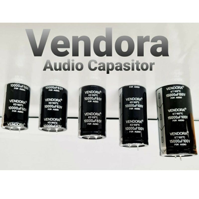 (BACA DESKRIPSI) CAPASITOR ELCO VENDORA PENGGANTI PAISAN 10000uf 50v 63v / 10000uf 80v / 10000uf 100