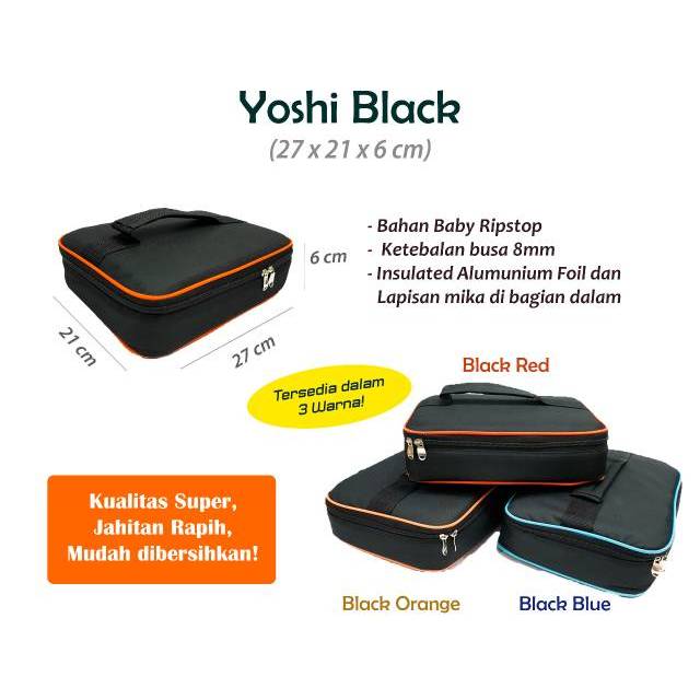 Lunch bag yooyee polos full foil.+ lapis mika / lunch bag foil S1