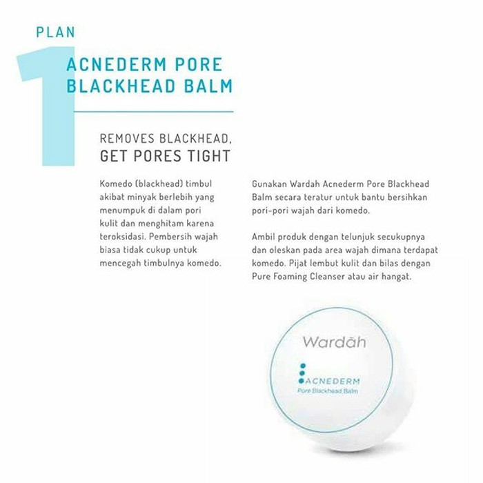 ★ BB ★ WARDAH Acnederm Pore Blackhead Balm 20gr