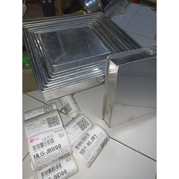 LOYANG BOLU GULUNG FREE BUBBLE TINGGI 4 PERSEGI 18X18X4 20X20X4 22X22X4 24X24X4 BUAT BOLU GULUNG JUGA MURAH TERJANGKAU ALUMINIUM ASLI cod terlaris