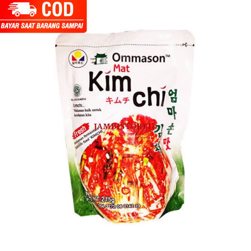 

(JAMBISTOREID) JAMBI LANGSUNG KIRIM Kimchi Ommason 215gram Sayur Acar Sawi Putih Fermentasi Korea Frozen Omason Mat Halal Kimci Jambi