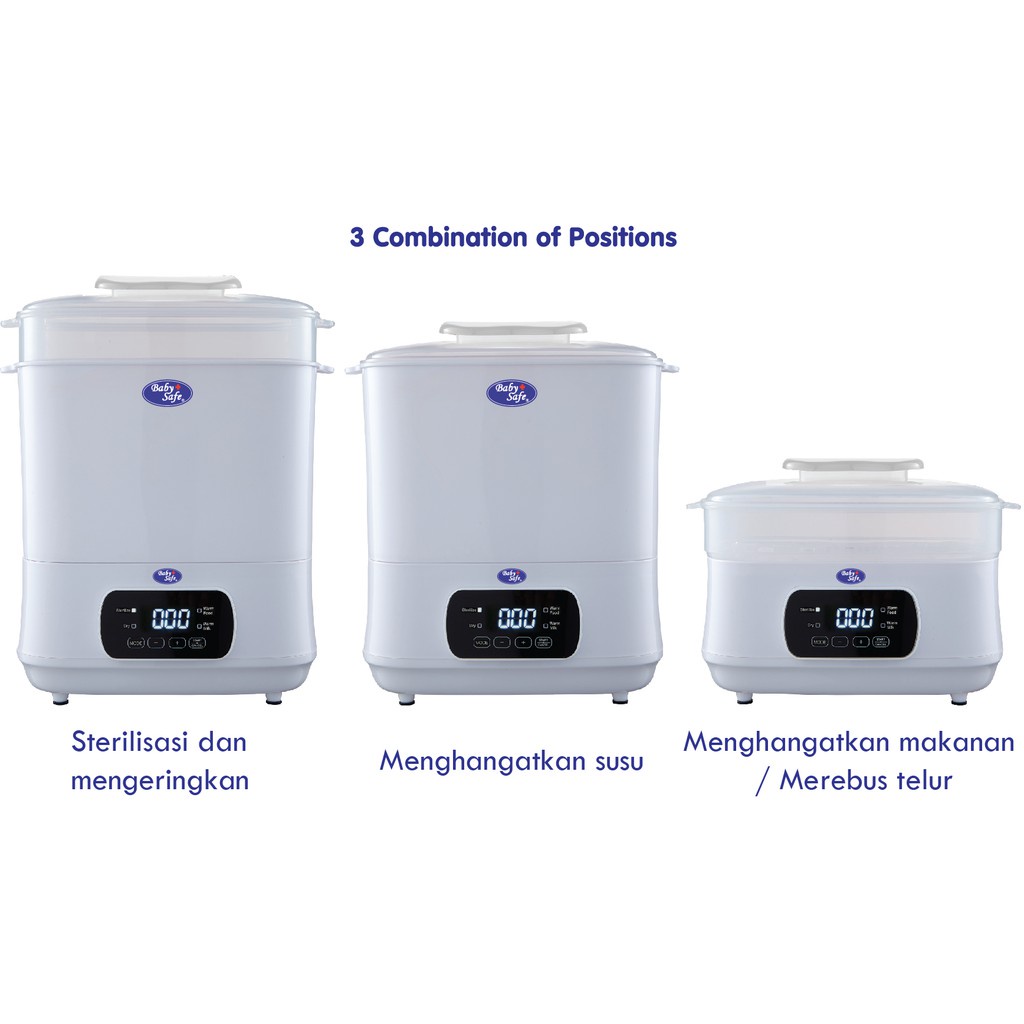 Baby Safe STE01 Digital Sterilizer &amp; Dryer / Sterilizer Botol Susu