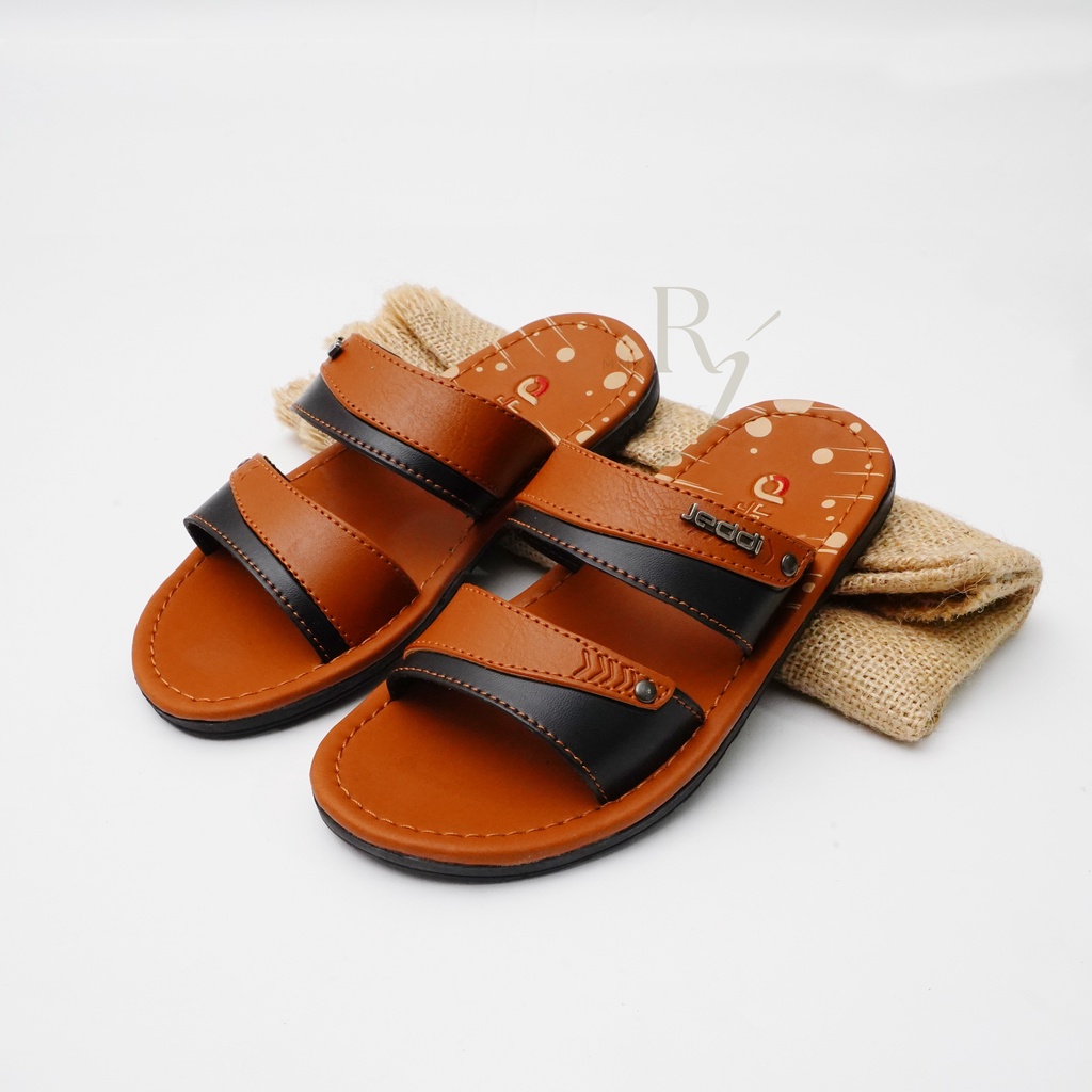 JEDDI [BARCA 201] Sandal Selop Flip-flop Anak Laki-laki/ Sandal Kasual Anak Cowok/ Sandal Selop Ban 2 Anak Laki - laki