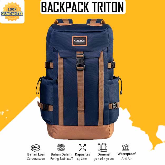 Tas Backpack Ransel Punggung Canvas Gunung Travel Outdoor Pria Wanita Cowok Waterproof Anti Air Tas Ransel Rangsel Backpack Kanvas Pria Outdor Hiking Traveling Mudik Jalan Jalan Camping Hiking