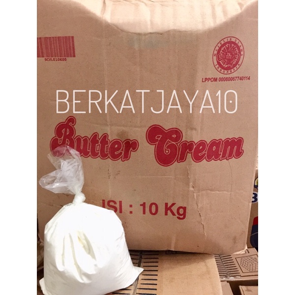 Butter Cream 250 gr Siap Pakai Instant Manis Vanilla repack 250 gr