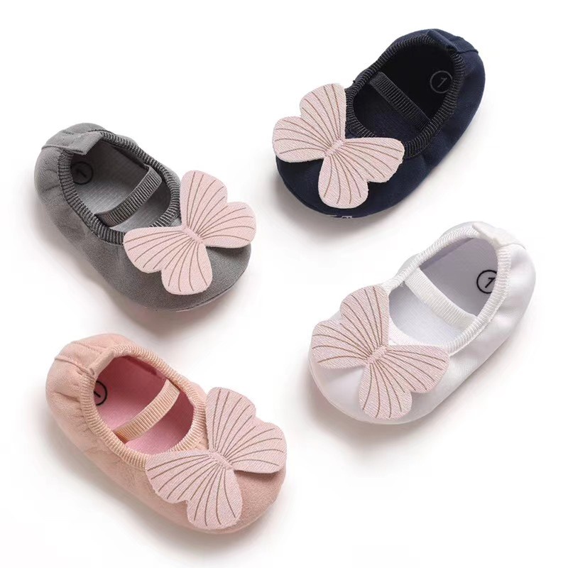 Sepatu Bayi Prewalker Perempuan 0 - 12 Bulan  Murah / Sepatu Baby  Cewek Prewalker Shoes KUPU KUPU Terbaru