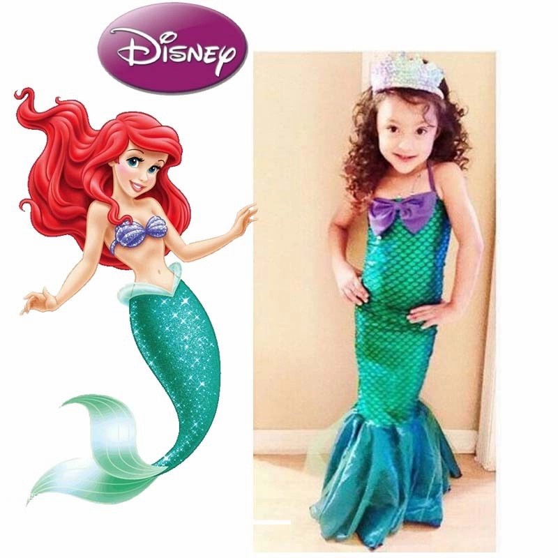 Mermaid Costume For Kids Kostum Halloween Cosplay Anak Putri duyung