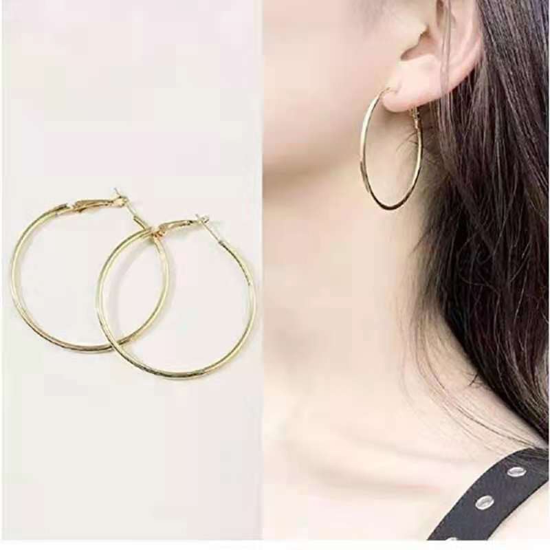 Anting Bulat Hoop Kait Uk 2.0-7.0cm, Harga/1-6set