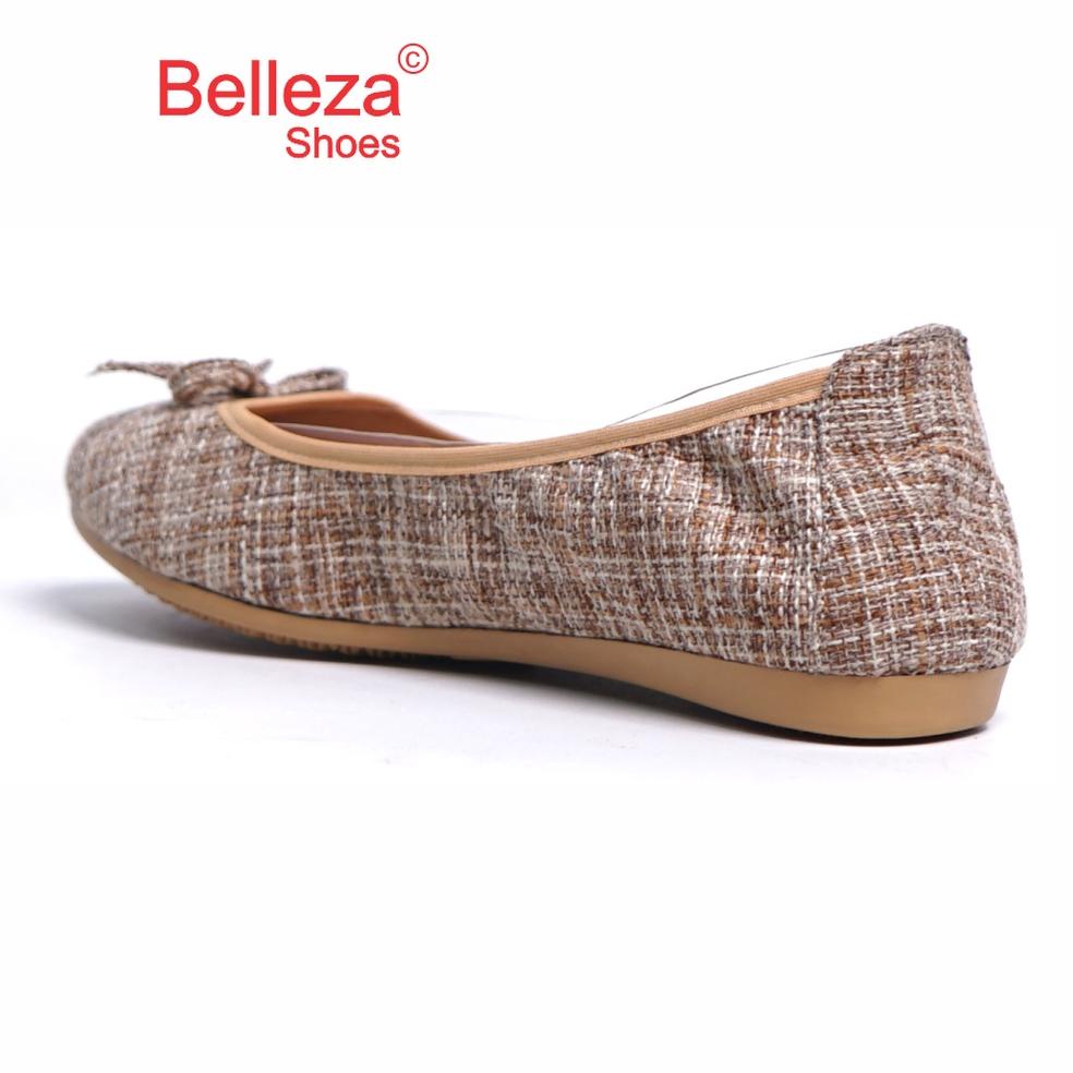 [Art. 8526Q] BELLEZA MALL - Sepatu Flat Shoes Wanita Model Kasual BELEZA YOGA TWEED Spatu Cewek untu