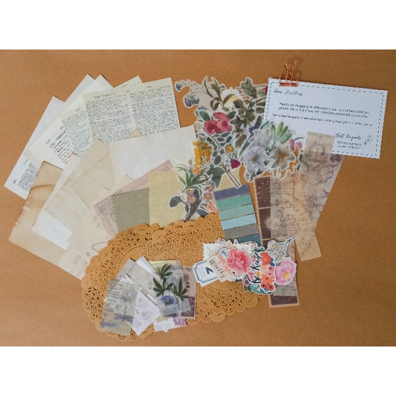 Journaling Kit Murah Impor Vintage 80++ Aesthetic