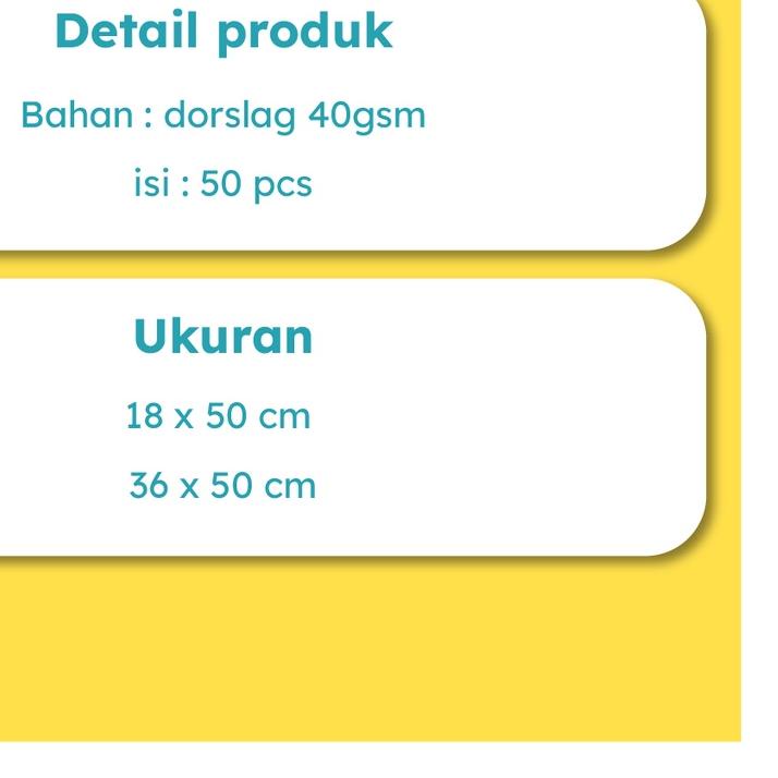 

➽ (Promo 50 pcs) wrapping Paper Motif/ Kertas Tisu/ Dorslag Motif by aqil solution ★