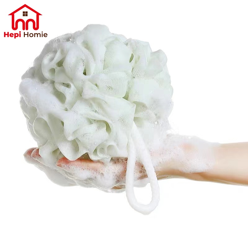 [HH] SPONS MANDI MEKAR / BATH BALL FLOWER FOAM SPONGE PREMIUM SHOWER PUFF / SIKAT MANDI BUSA BULAT PENGANGKAT KOTORAN DAKI