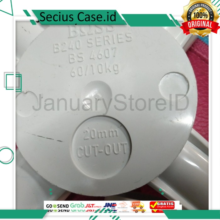 TDUS T DUS CABANG 4 PUTIH 20MM BOSS
