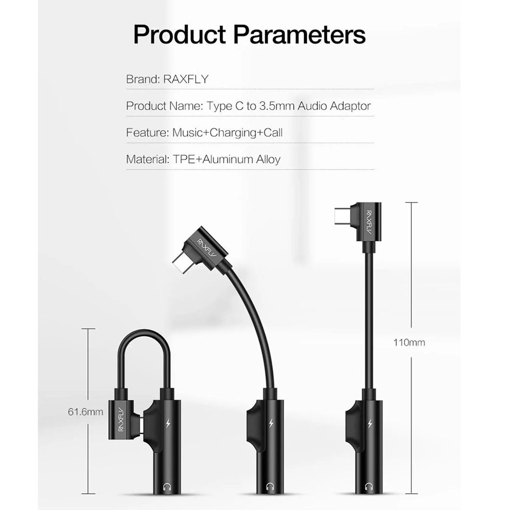 2 In 1 Kabel Adapter Konverter Audio Headphone Tipe c Ke Jack 3.5mm Untuk Huawei P20 / Pro / Xiaomi MI6 / MI 8