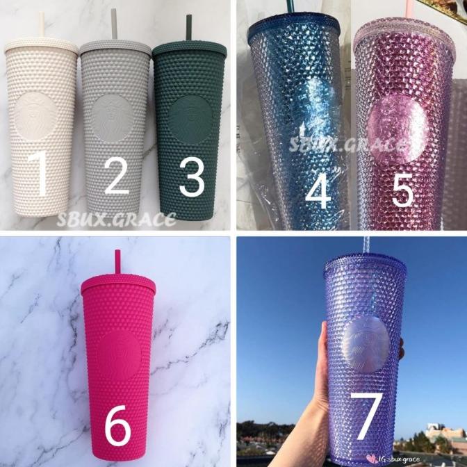 STARBUCKS TUMBLER STUDDED COLD CUP BLINK BLING TRENTA INDONESIA - 6. Pink Ruby