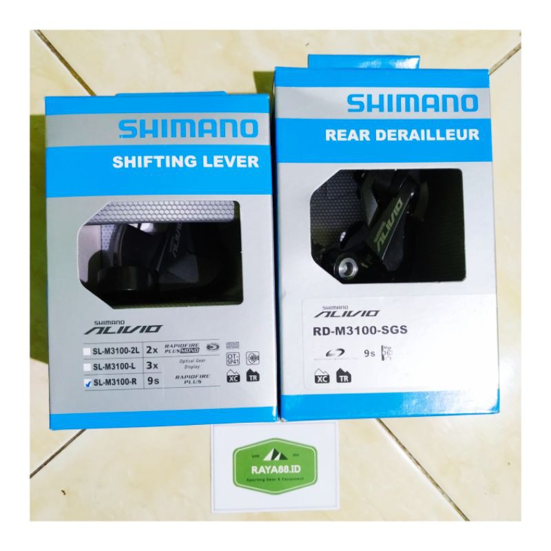 RAYA88 SHIMANO ALIVIO RD SHIFTER 9 Speed M3100 ORIGINAL INDONESIA VIA