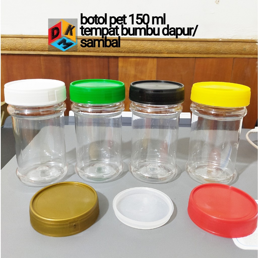 

Botol pet 150 ml tempat bumbu dapur/sambal
