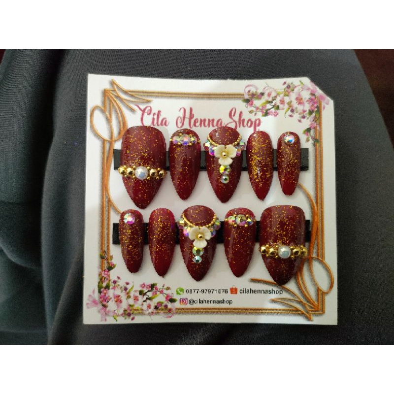 KUKU PALSU || FAKE NAILS || KUKU PALSU PENGANTIN